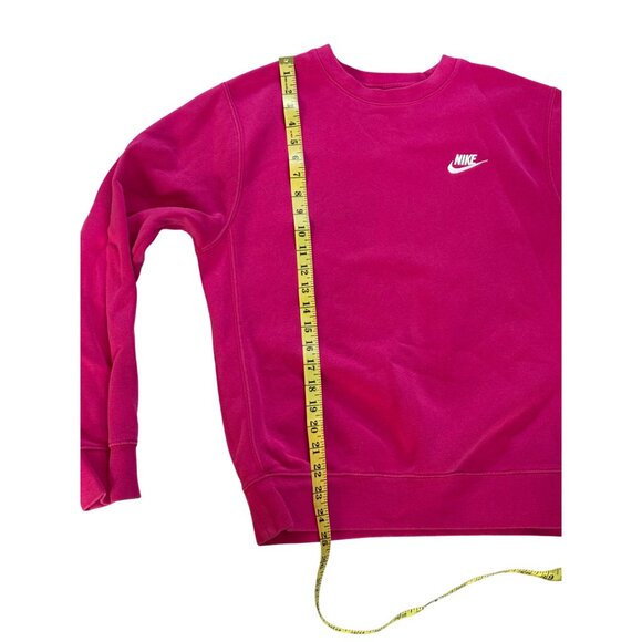 Nike Mens XS Fuchsia Crewneck Sweatshirt Pink Casual Pullover - Picture 6 of 9